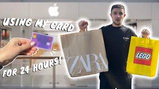 GIVING MY BOYFRIEND MY CREDIT CARD FOR 24 HOURS!