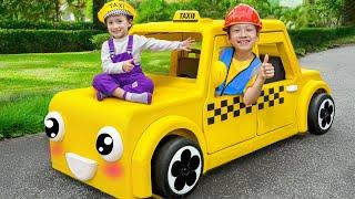 BooTiKaTi Pretend Play Little Taxi Driver Helping the City Rescuers and friends