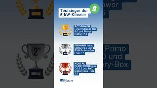  Hier sind die Testsieger für die Stromspeicher Inspektion der HTW Berlin 2024! 