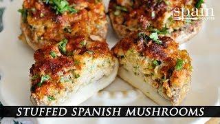 STUFFED SPANISH MUSHROOMS: With Tuna & Manchego Cheese