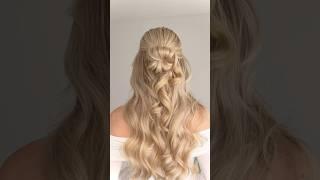 Easy Half Up Half Down Hairstyle ️