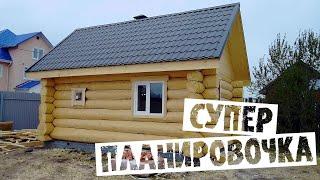 Баня 6х4 из ОГРОМНЫХ Бревен в Горном Щите Екатеринбург # ЗАЦЕНИ КАКАЯ КРАСАВИЦА