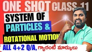 System Of Particles And Rotational Motion,Class 11,one shot All 4marks and 2 marks