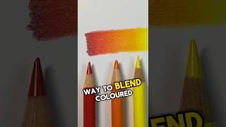 The easiest way to blend coloured pencils ️