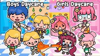 Girls Vs Boys Daycare  Sad Story | Toca Life World | Toca Boca