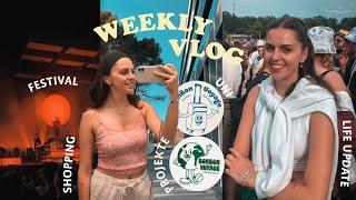 WEEKLY VLOG | Uni & Arbeitsalltag, Festival & Shopping days 🫧