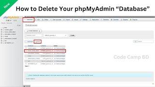 How to delete database in MySQL (phpMyAdmin Tutorial) | Code Camp BD