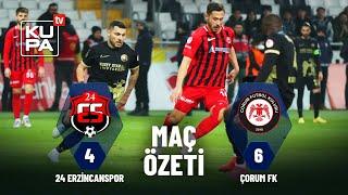 24 Erzincanspor 4-6 Çorum FK | Maç Özeti |  Ziraat Türkiye Kupası 5. Tur | 19.12.2024