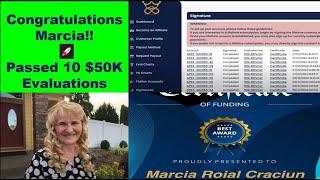 Right Line Trading Reviews: Marcia Passed 10 Evals