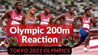 REACTION to my 200m OLYMPIC Races || Tokyo 2020 || Prelims | Semi-Finals| Finals || KingsleyTV