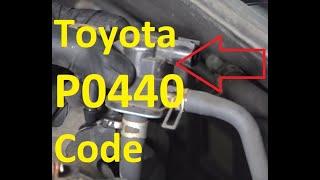 Causes and Fixes Toyota P0440 Code: Evaporative Emission Control System Malfunction"