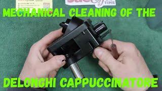 Mechanical cleaning of the Delonghi cappuccinatore