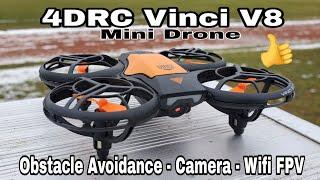 4DRC Vinci V8 Mini Drone (Flight Test) Full Review!! (4DV8 drone)