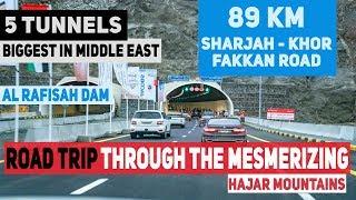 Road Trip Through Sharjah KhorFakkan New Road | Exploring the Hajar Mountains