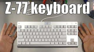 Mechanical Eagle Z-77 White TKL keyboard with non-removable switches