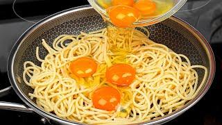 Do you have pasta and eggs at home? Inexpensive and delicious recipe!