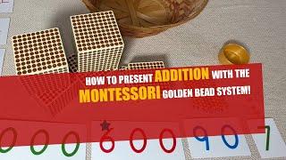 How to Present ADDITION with the MONTESSORI Golden Beads! (aka The Bank Game/Collective Exercises)