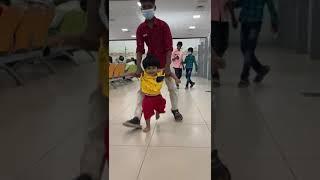 Junnu is playing at HYD Airport