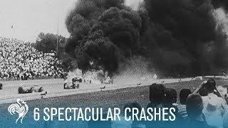 6 Spectacular Car Crashes: Grand Prix Drivers | British Pathé