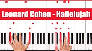 Hallelujah Piano: How to play Leonard Cohen Hallelujah Piano Tutorial!