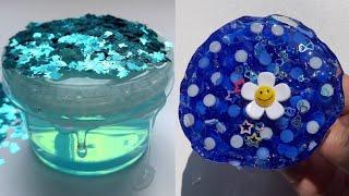 Best Ever Satisfying/ASMR/relaxing Blue slime compilation video #4
