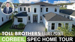 Toll Brothers Laurel Pointe Corbiel Home Tour | Lake Nona Luxury Home 6 Bedroom Waterfront