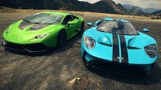 The Ford GT Meets A Supercharged Lamborghini Huracan