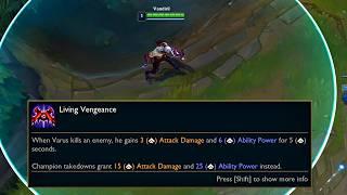 Varus is getting a NEW PASSIVE! (changed already - check description for updated vid)