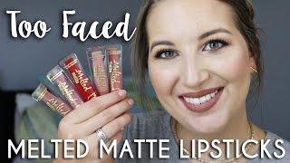 Too Faced Melted Matte Liquified Lipstick | Lip Swatch + Review