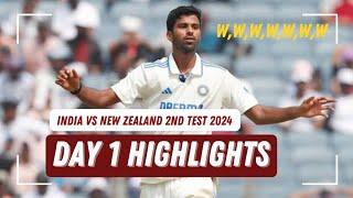 India vs New Zealand 2nd Test 2024 Day 1 Highlights | Ind vs NZ