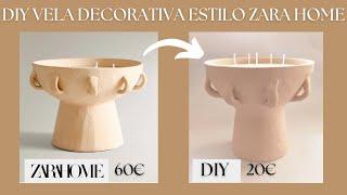 DIY DECORATIVE CANDLE ZARA HOME STYLE!! EASY AND ECONOMIC DIYHOME DECORATION