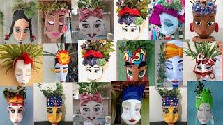 100 embalagens que era LIXO, transformadas em Vasos de LUXO Para Jardins