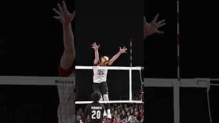 A high block has its risks  #epicvolleyball #volleyballworld #volleyball