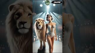 Female dancer AGT's Most SHOCKING Animal Performance in 2024! #americagottalent #lion