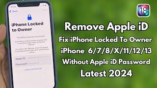 Remove Apple ID ! How To Unlock iPhone Locked To Owner Without Apple ID ! Bypass iPhone 2024