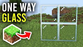 How To Make One Way Glass In Minecraft - Full Guide