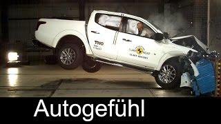 New Mitsubishi L200 Triton crashtest Euro NCAP 4 stars - Autogefühl