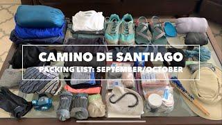 Camino Packing List: September / October (Camino Frances)