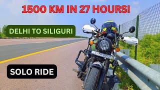 Delhi to Siliguri | Solo Ride on Meteor 350 | 1500 km in 27 Hours