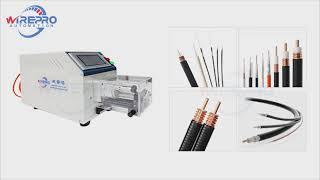 SC-D07 -D18 max dia 18mm coax cable stripping machine semi-automatic coaxial wire stripper machine