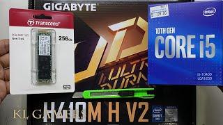 intel Core i5 10400 GIGABYTE H410M H V2 Transcend NVMe SSD TOTOLINK WiFi AC650 Desktop PC Build