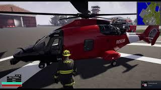 Into The Flames (Firefighter Simulator) - Exploring The Game / Found a Helicopter!