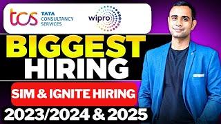 TCS & Wipro Biggest Hiring Started | Batch 2023, 2024 & 2025