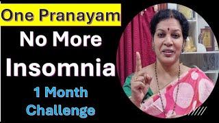 One Pranayam For Sound Sleep  - No More Insomnia Problem - One Week Challenge