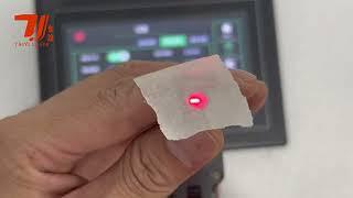 Handheld laser welding head adjusts the red light center tutorial