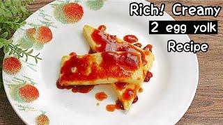 Rich and creamy 2 egg yolk recipe || 2 eggyolk easy dessert