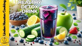 Detox & Immune-Boosting Blueberry, Lemon, Apple & Cucumber Juice | Refreshing & Healthy