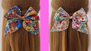  Fabric Hair Bow Tutorial | Tutorial de laço de cabelo em tecido | फैब्रिक हेयर बो ट्यूटोरियल