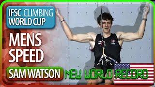 Speed Climbing World Record | Sam Watson | USA #sports #olympics  #climbing #olympics 2024