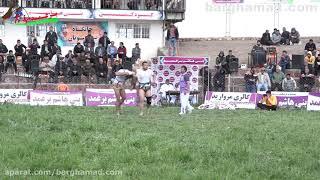کشتی وزن(96-) کیلو گرم - پهلوان احمد یزدان پناه و پهلوان محمد تیموری